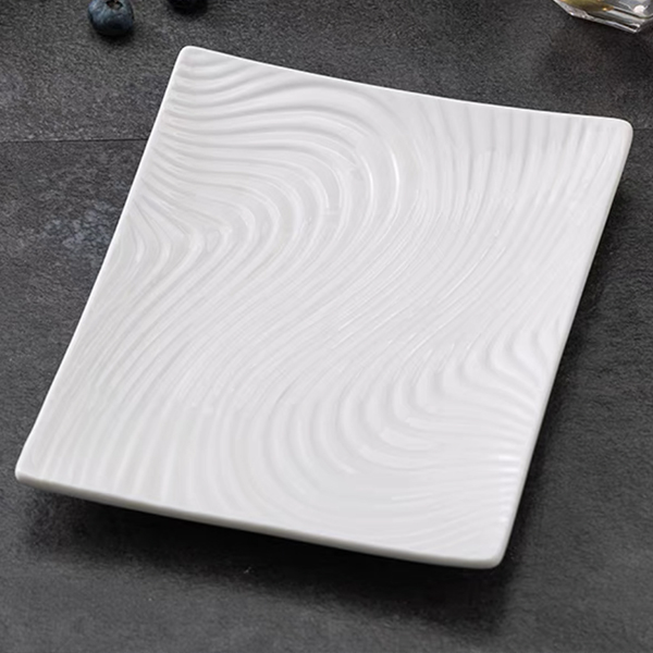 Rectangular Water Ripple Plate 2