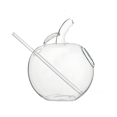 Apple Glass With Straw 325ml