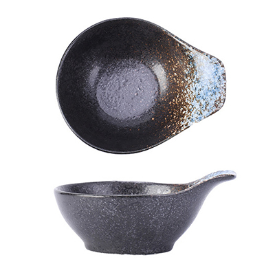 Blue Galaxy Handled Dip Bowl 12.5cm