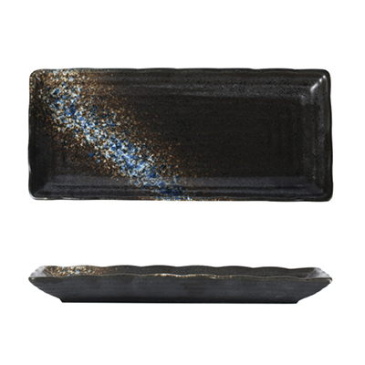 Blue Galaxy Rectangular Greekfret Plate 25.5cm×11.2cm