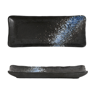 Blue Galaxy Rectangular Plate 21.6cm×8.7cm