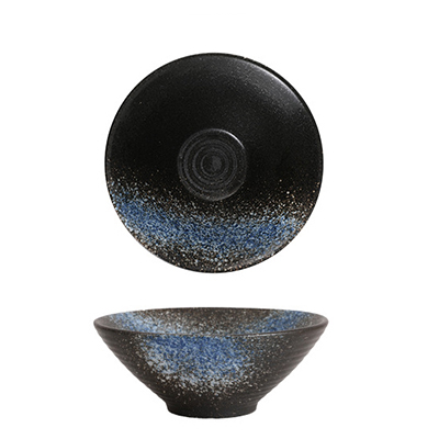 Blue Galaxy Ripple Bowl