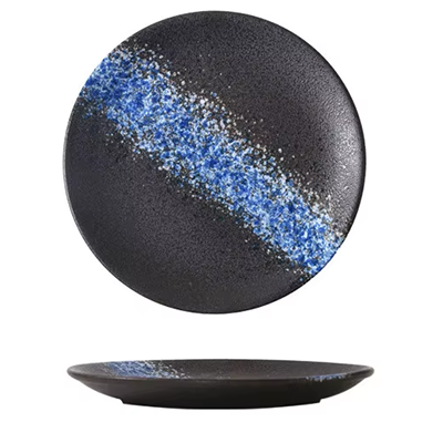 Blue Galaxy Round Coupe Plate