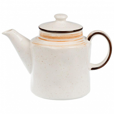 Faded Tree Rings Tea Pot 1L - Orange