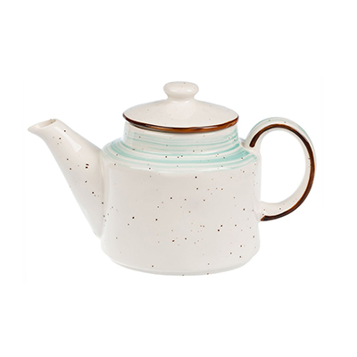 Faded Tree Rings Tea Pot 775ml - Turquoise