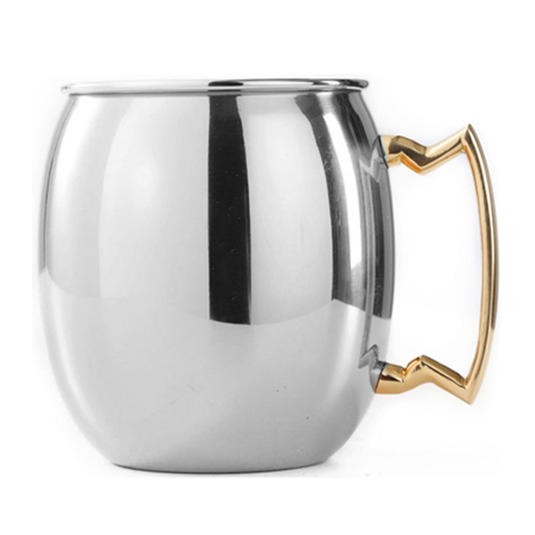 Stainless Steel Curved Moscow Mule Mug 550ml 2