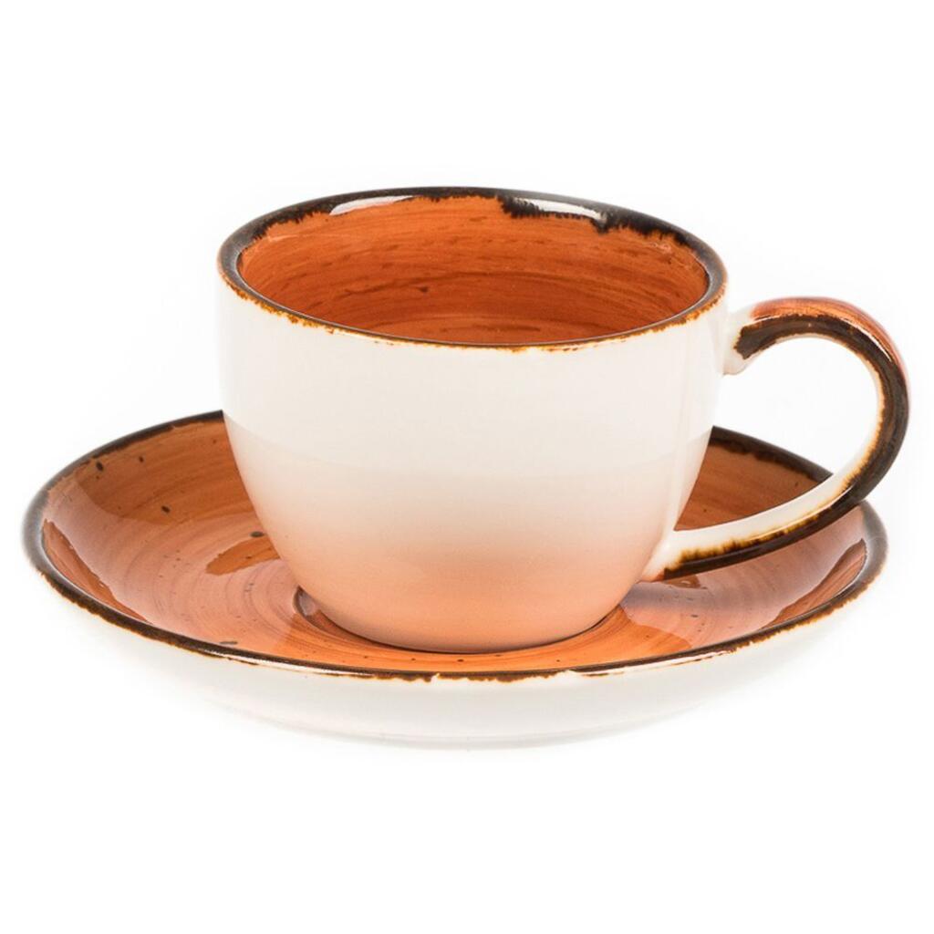 Tree Rings Cup&saucer  100ml - Brown