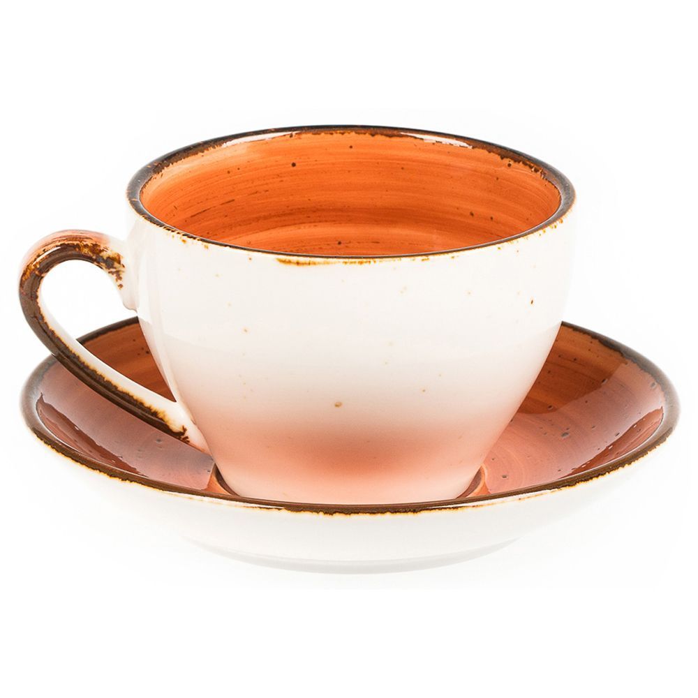 Tree Rings Cup&saucer 225ml - Brown