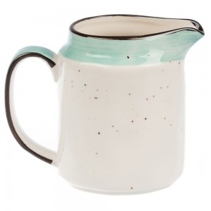 Tree Rings Milk Jug 300ml - Turquoise