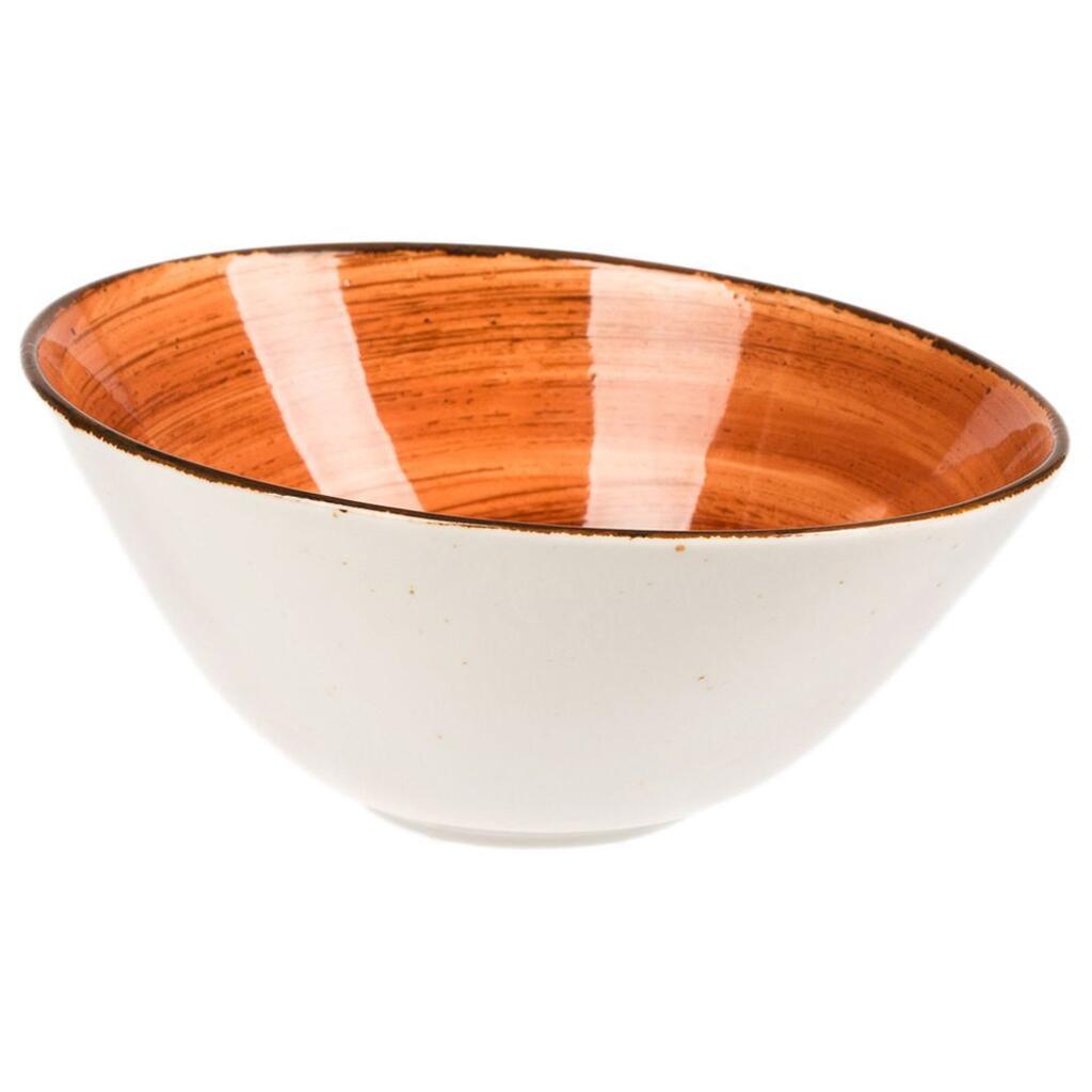 Tree Rings Oval Bowl 19cm×15.5cm - Brown