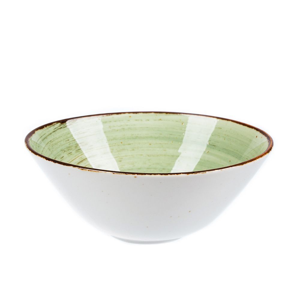 Tree Rings Oval Bowl 19cm×15.5cm - Light Green