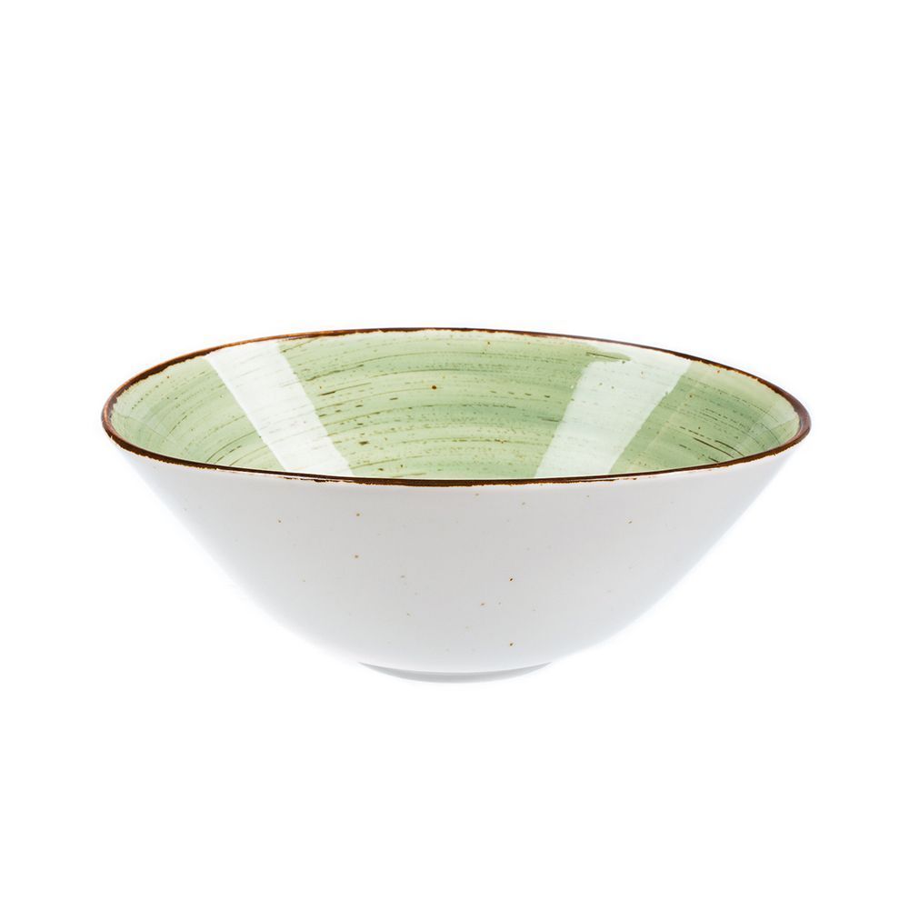 Tree Rings Oval Bowl 23.2cm - Light Green