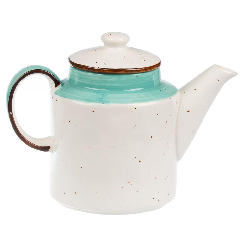 Tree Rings Tea Pot 1L - Turquoise