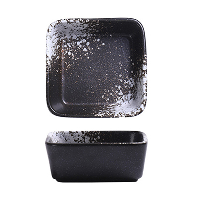 White Galaxy Shallow Square Dish 8.8cm